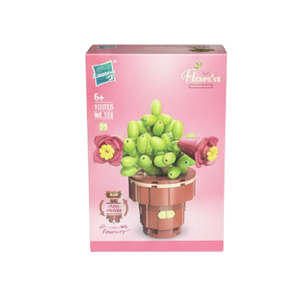 Puzzle en briques Décoratif - Cactus🌵🎍 Cactus Rose🌵🌸 jeux prix tunisie