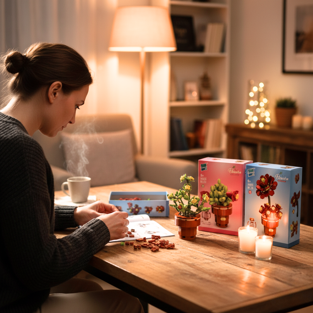 Puzzle en briques Décoratif - Cactus🌵🎍 jeux prix tunisie