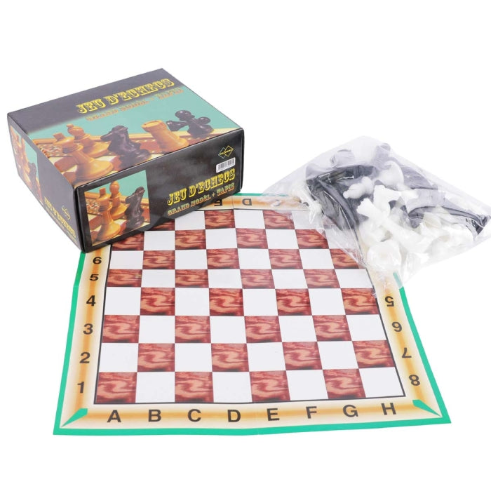 BOITE JEU D ECHECS GRAND MODEL + TAPIS jeux prix tunisie