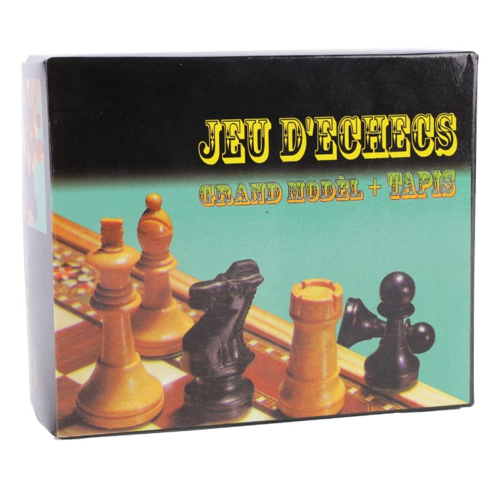 BOITE JEU D ECHECS GRAND MODEL + TAPIS jeux prix tunisie