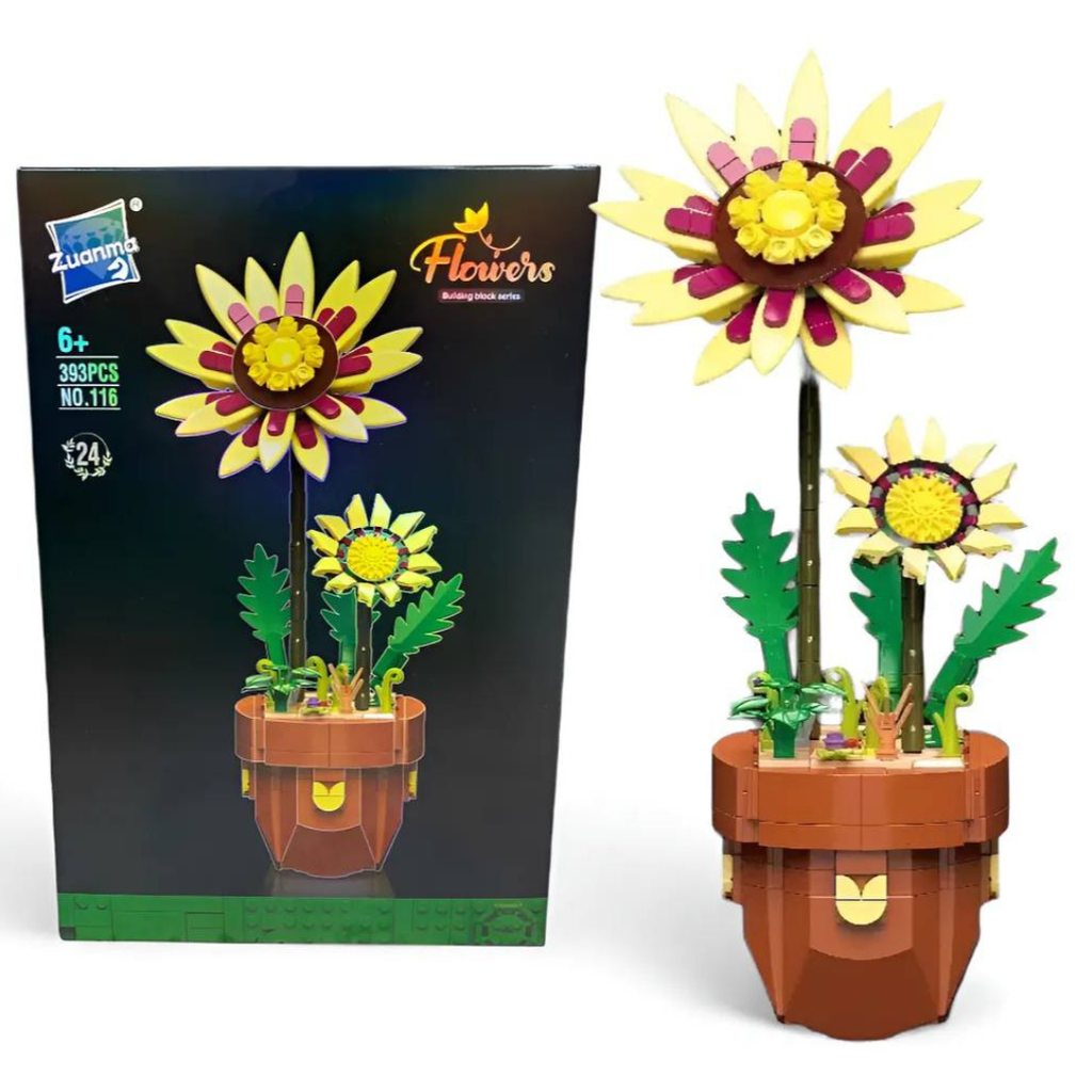 Puzzle en briques Décoratif 🎍 Fleur Jaune🌻🌾 jeux prix tunisie