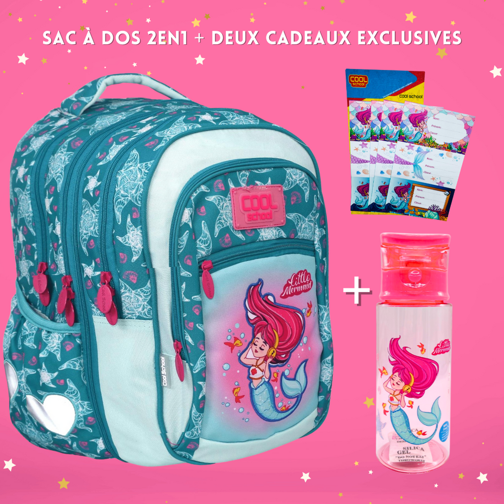 Sac à Dos Combo 2en1 Sirène COOL SCHOOL Oneaday prix tunisie