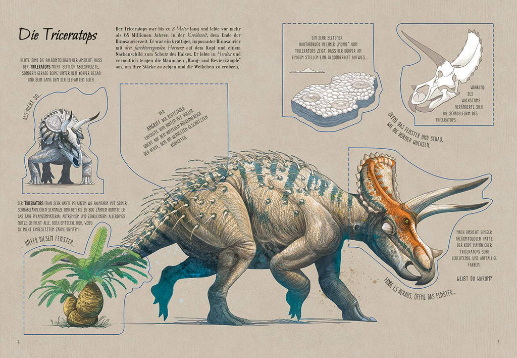 ارفع الطيات واكتشف - عالم الدينوصورات (اكثر من 50 طية داخل الكتاب) encyclopedie Oneaday prix tunisie