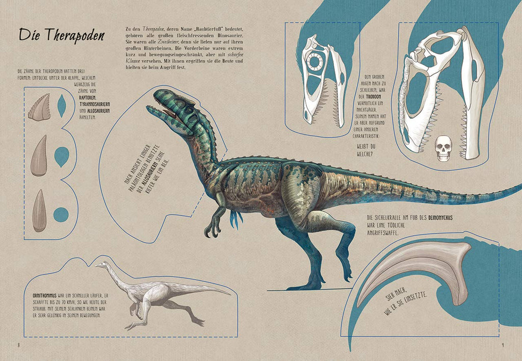 ارفع الطيات واكتشف - عالم الدينوصورات (اكثر من 50 طية داخل الكتاب) encyclopedie Oneaday prix tunisie