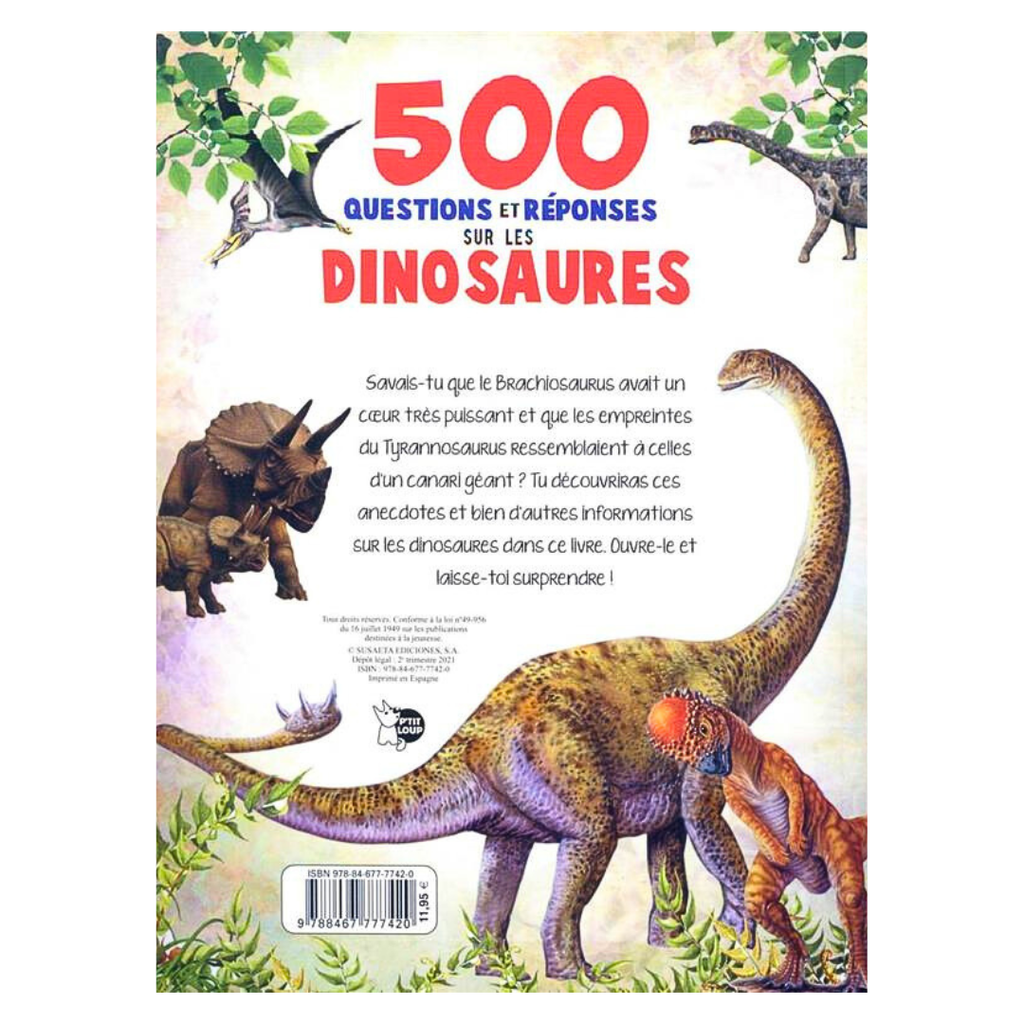 500 questions et réponses sur les dinosaures encyclopedie Oneaday prix tunisie