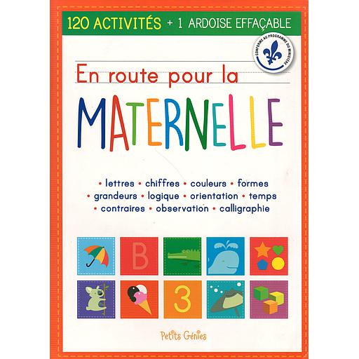 En route pour la Maternelle ( 120 Activités + 1 Ardoise effaçable ) encyclopedie Oneaday prix tunisie