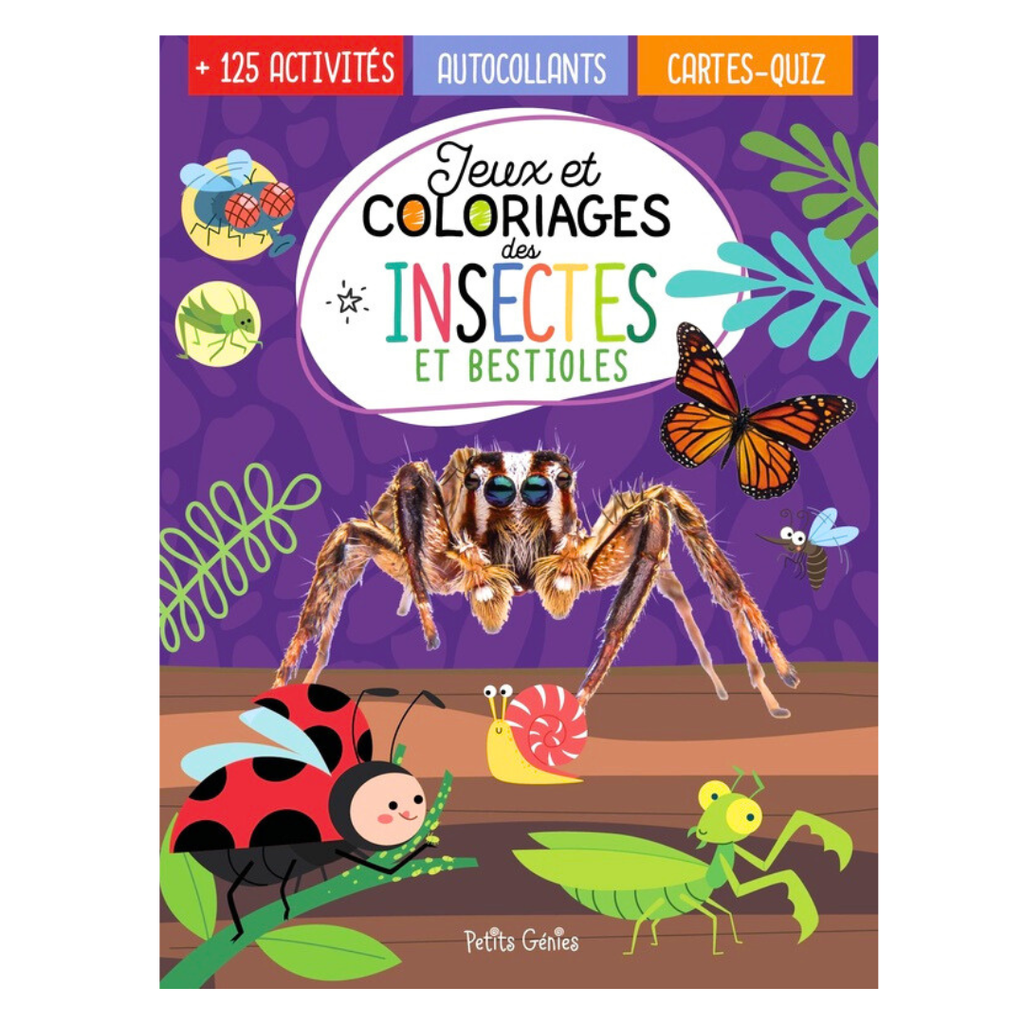 Jeux et coloriages insectes et bestioles encyclopedie Oneaday prix tunisie