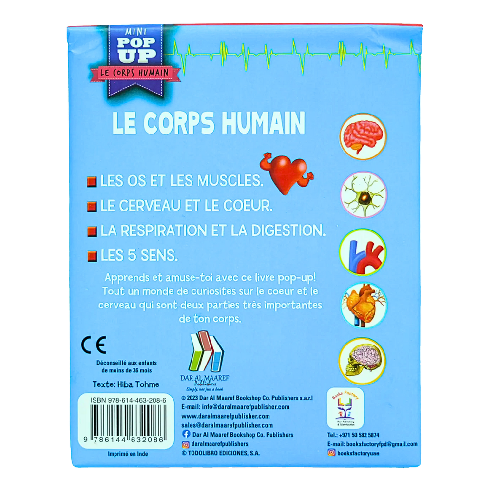 Le Corps Humain : Le Cerveau et le Cœur encyclopedie Oneaday prix tunisie