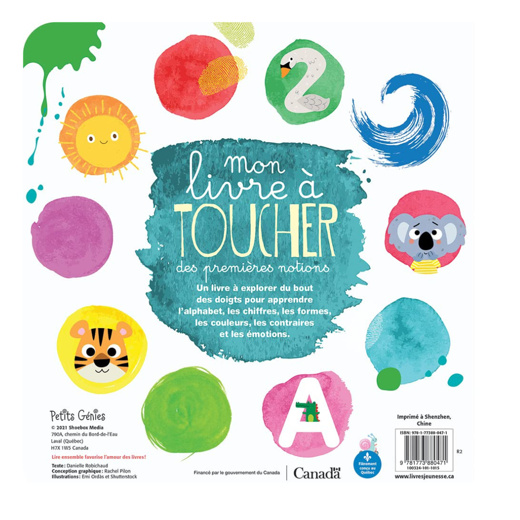 Mon livre à toucher des premières notions encyclopedie Oneaday prix tunisie