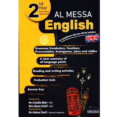 Al Messa - English - 2nd year, lycee parascolaire prix tunisie