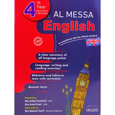 AL MESSA - ENGLISH - 4EME ANNEE, lycee parascolaire prix tunisie