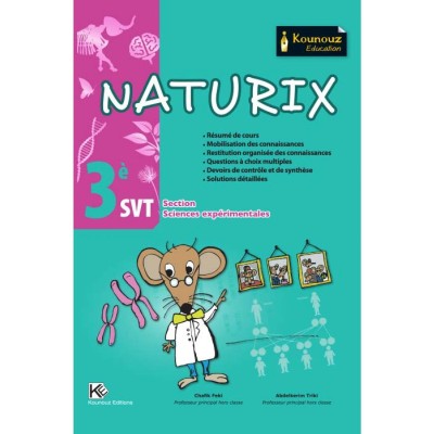 NATURIX 3éme SVT - Sc Expérimentales, lycee parascolaire prix tunisie