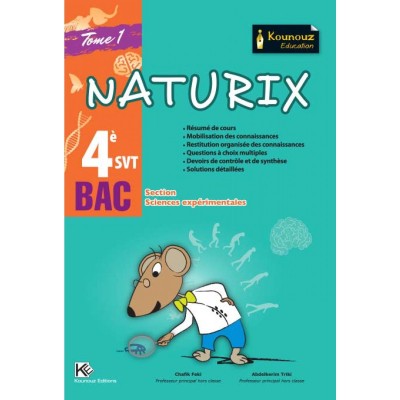 NATURIX BAC SCIENCES EXP TOME1, lycee parascolaire prix tunisie